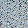 Printed Cotton LILIPAN Nile / Indigo